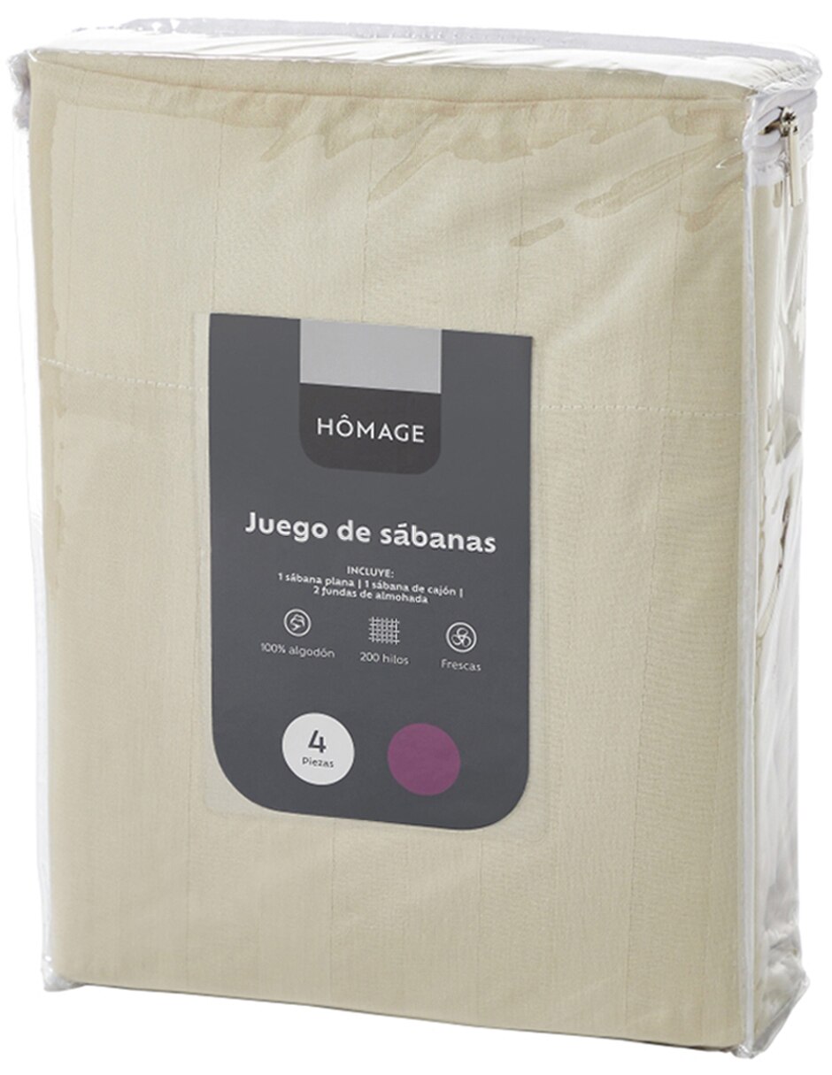 Juego de sábanas de algodón 200 hilos 5
