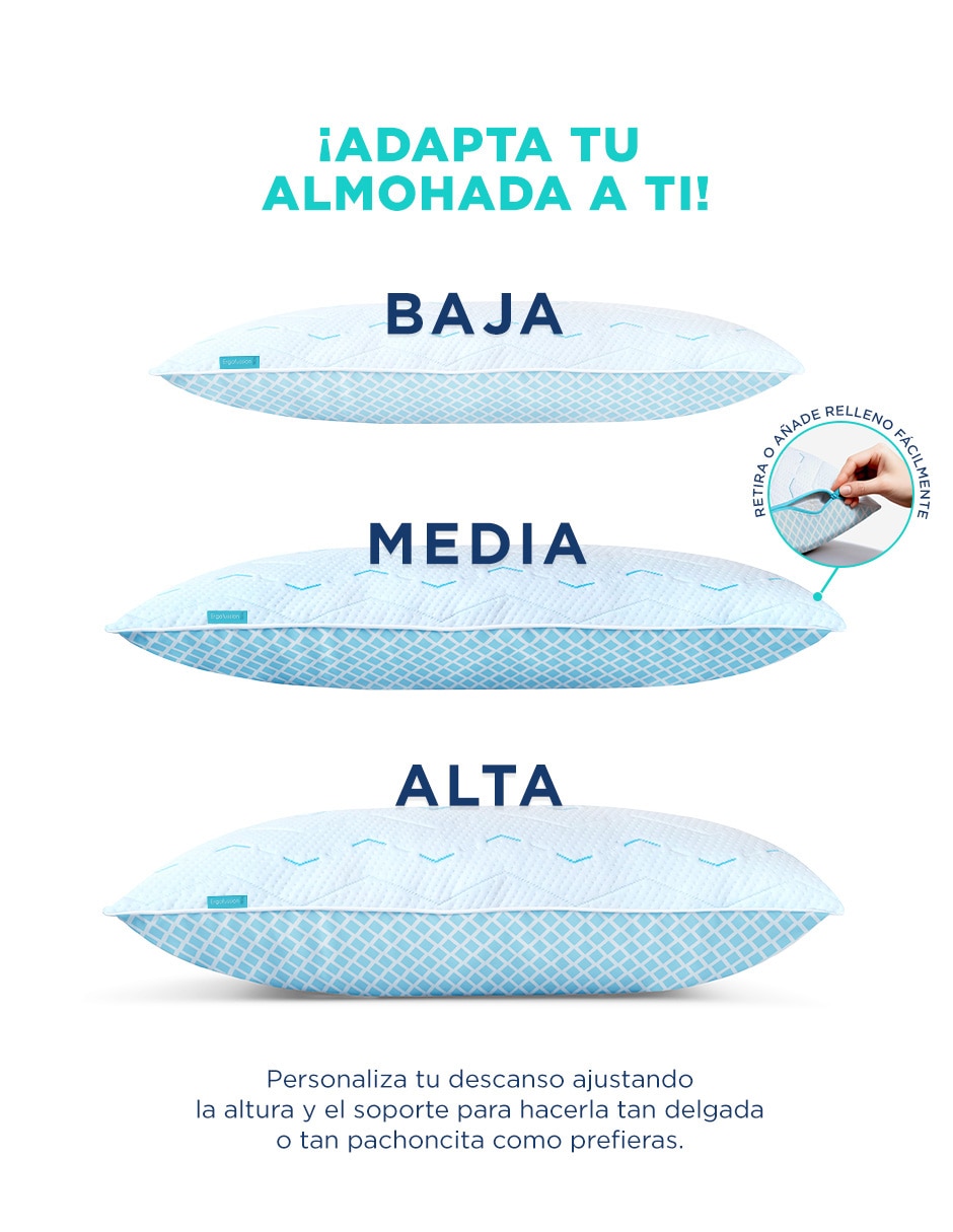 Almohada firmeza alta