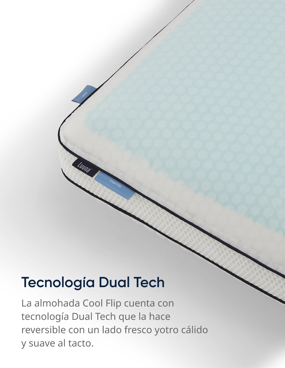 Almohada luuna cool flip firmeza alta