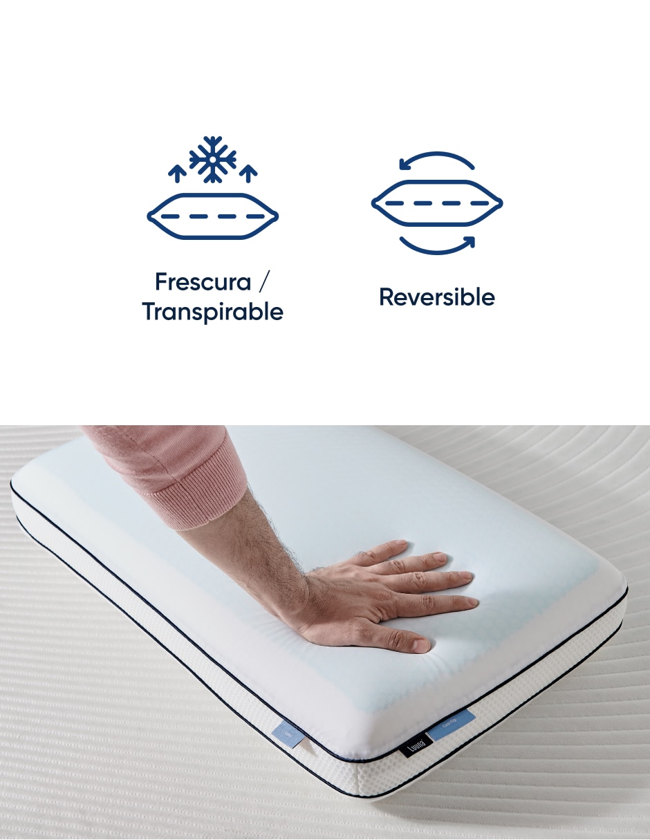 Almohada luuna cool flip firmeza alta